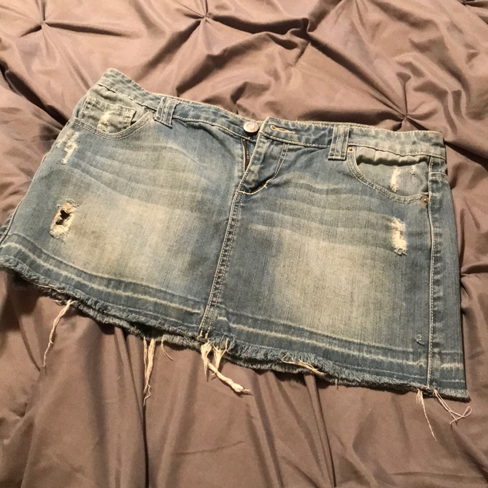 Juniors Jean Skirt